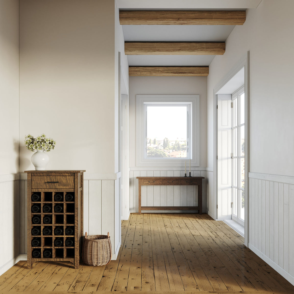Hamilton 24 Bottle Wine Storage Unit - Mango Wood