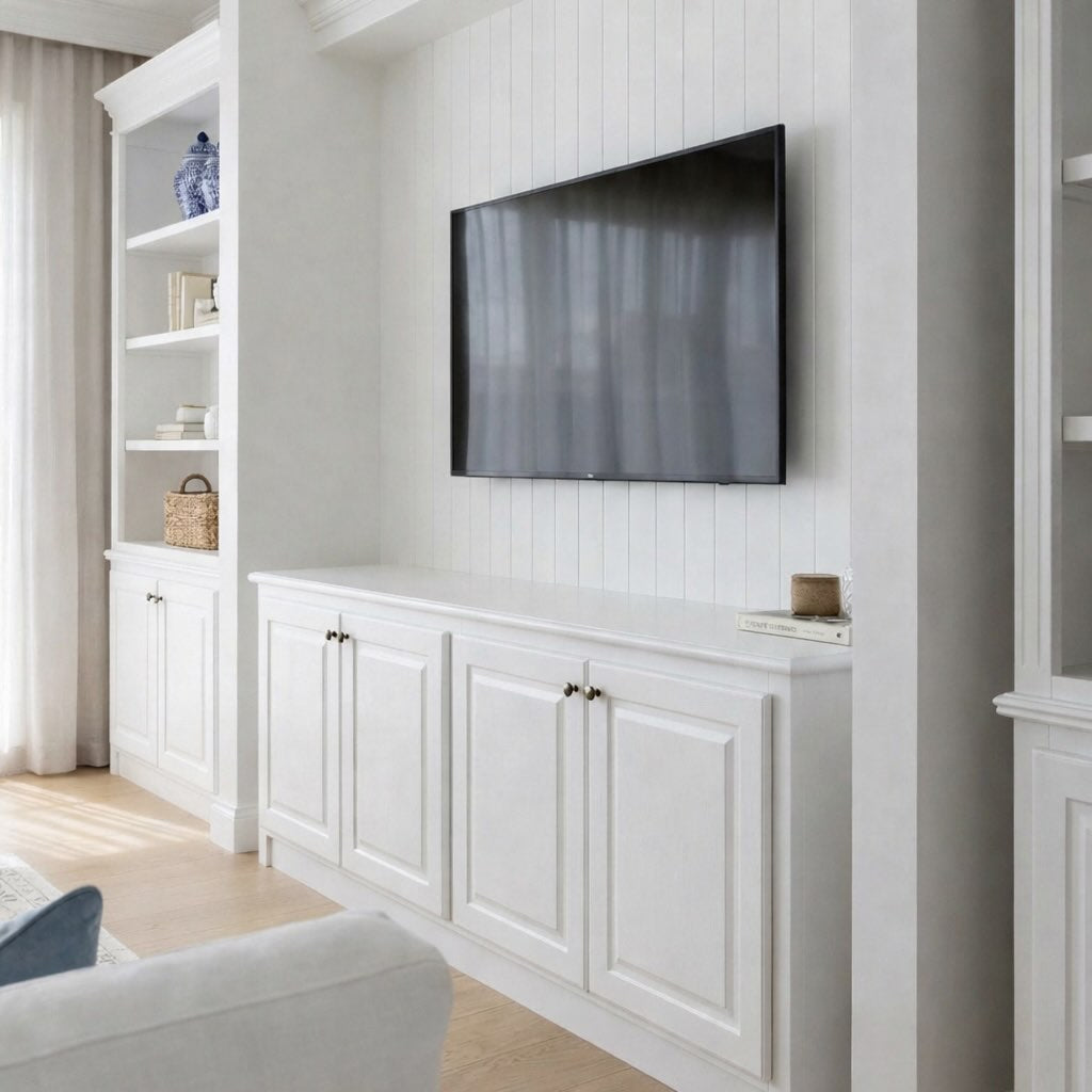 Hamptons Entertainment Unit - White