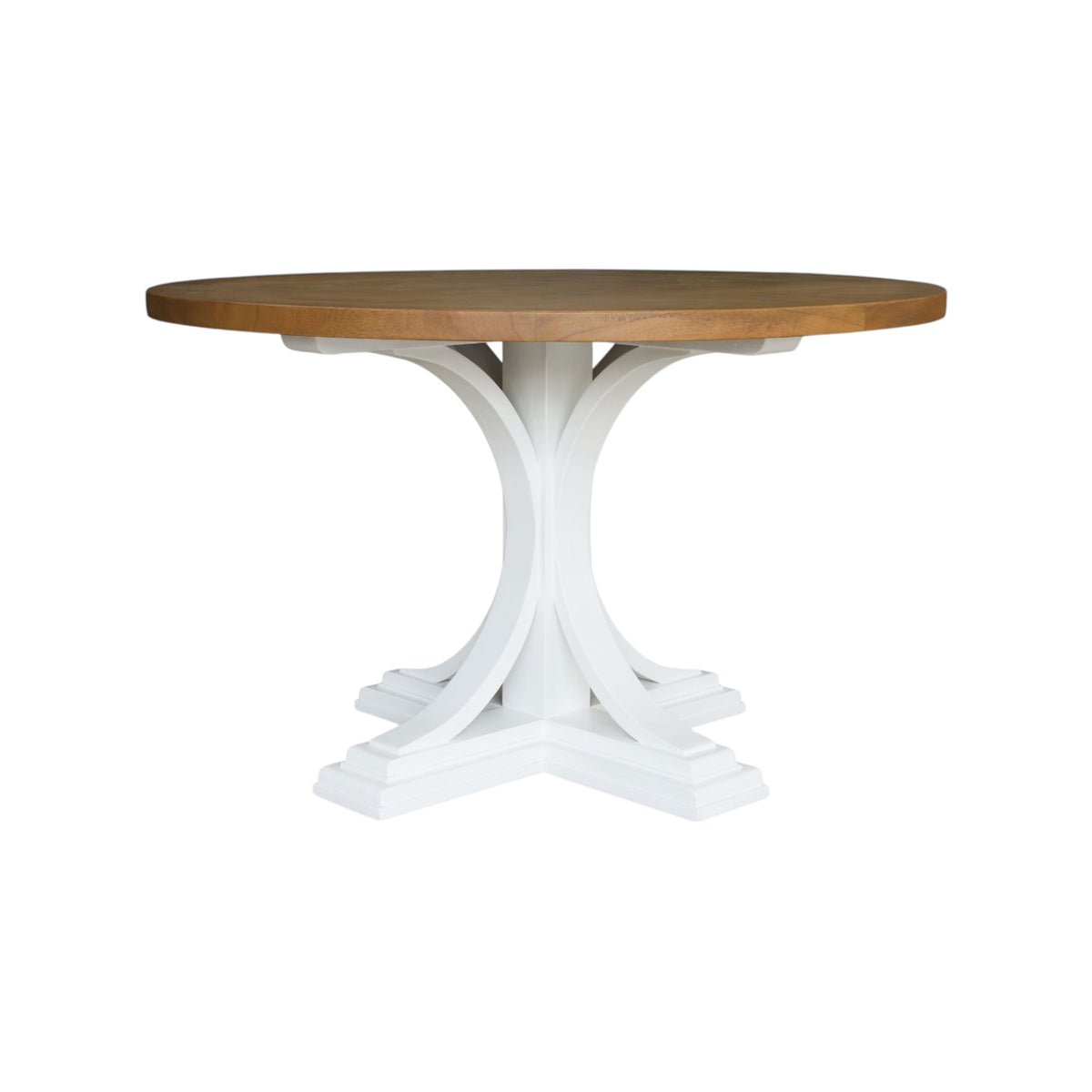 Hamptons Round Dining Table 120cm - White
