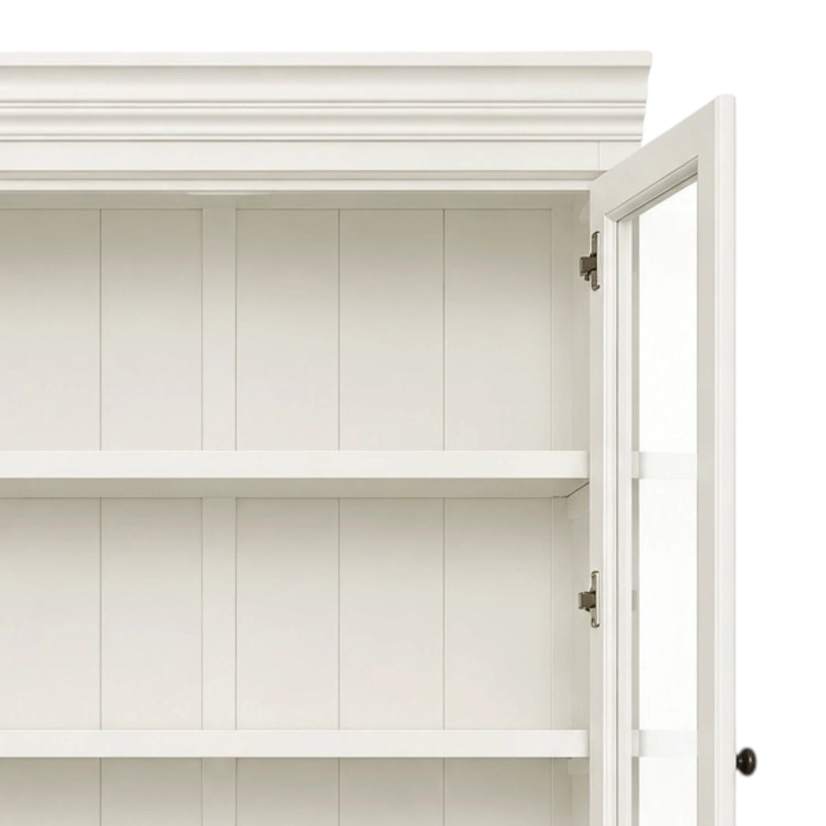 Hamptons Display Cabinet White 100cm