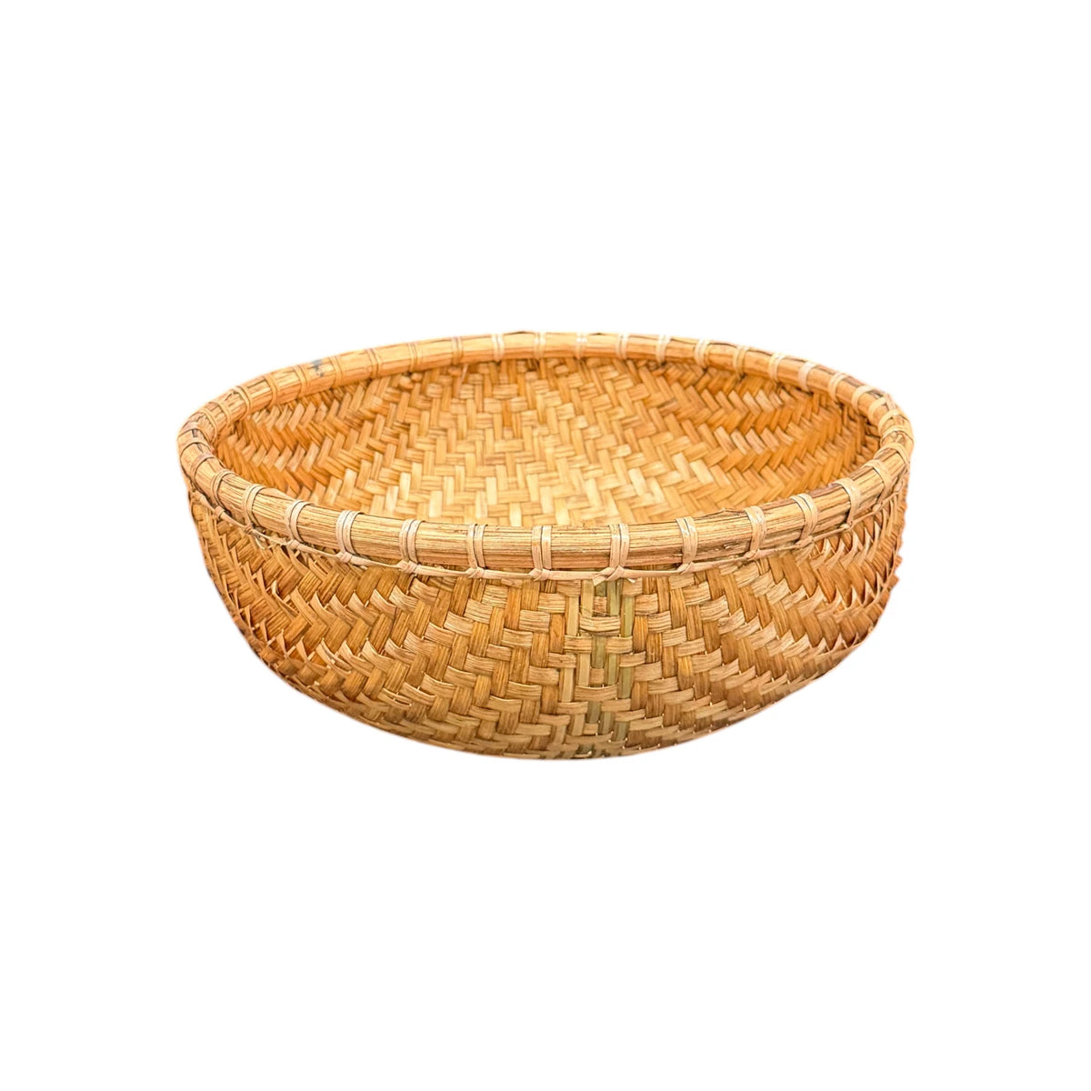 Handwoven Harvest Basket Bowl - Small
