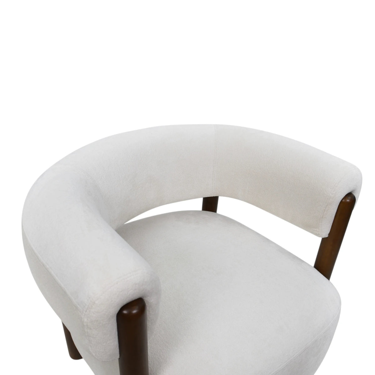 Riley Armchair - Judy Ivory 100 / Honey Leg