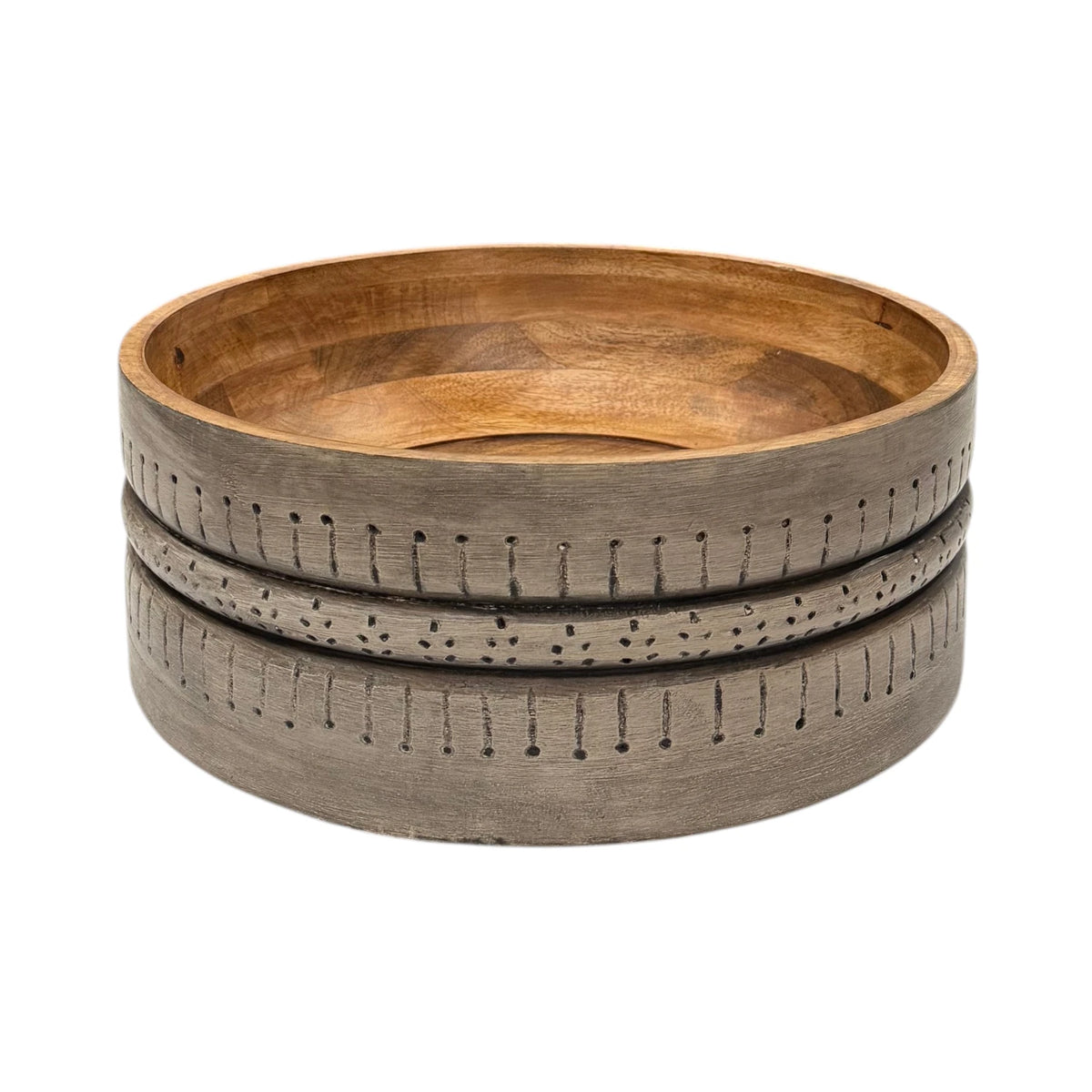 Japara Carved Wooden Bowl