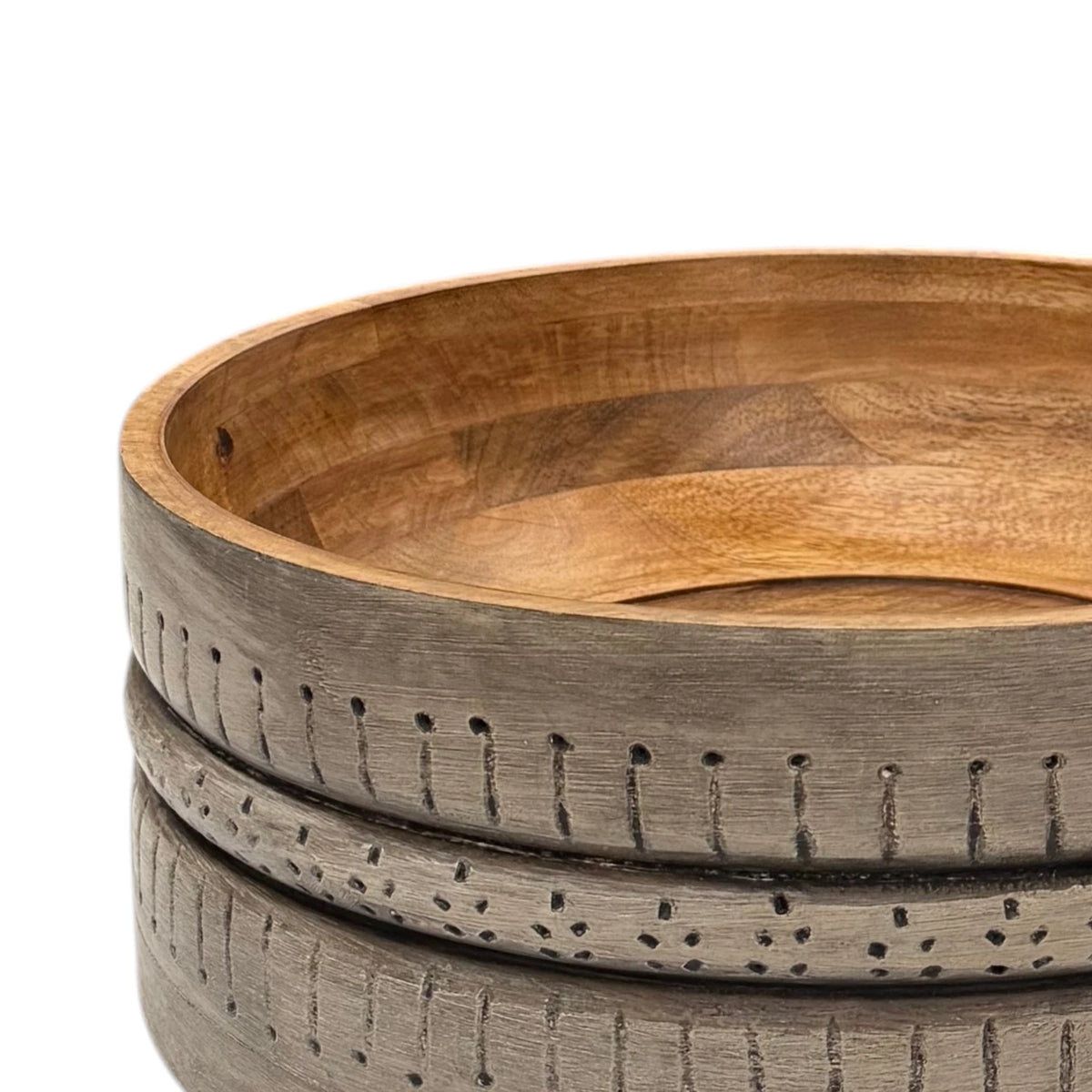 Japara Carved Wooden Bowl