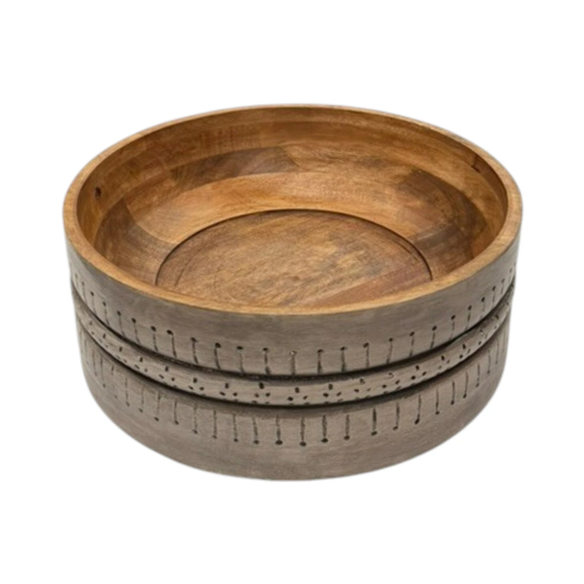 Japara Carved Wooden Bowl