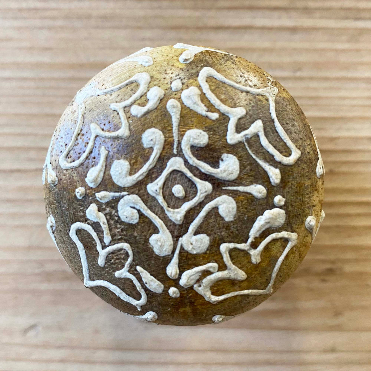 Wooden Motif A Knob - 4.5cm