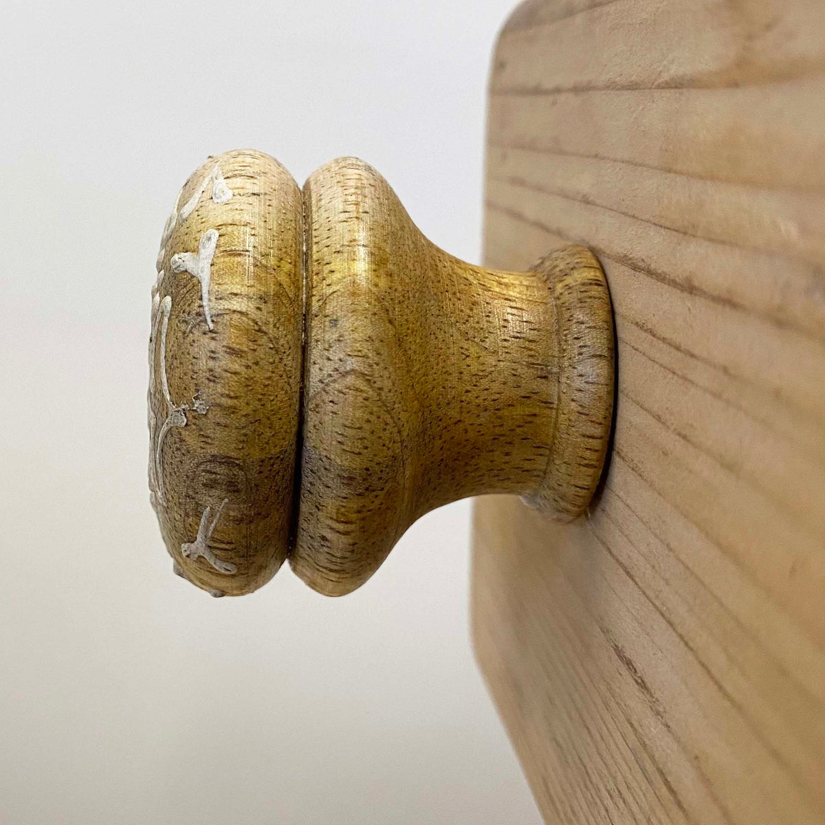 Wooden Motif A Knob - 4.5cm