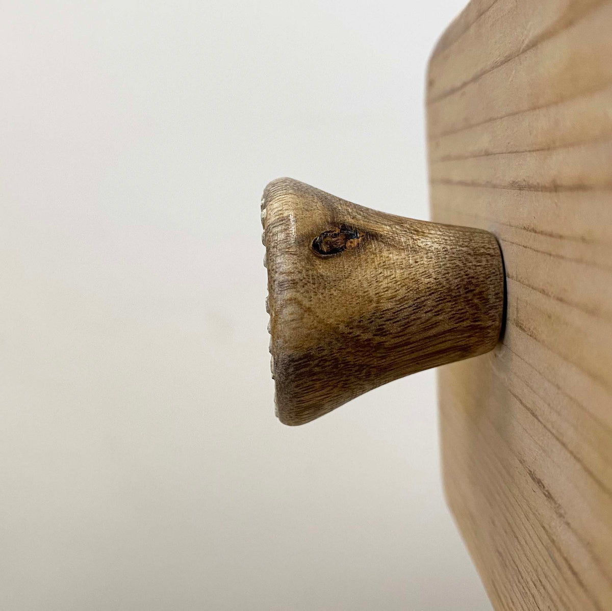 Wooden Motif E Knob - 3.5cm