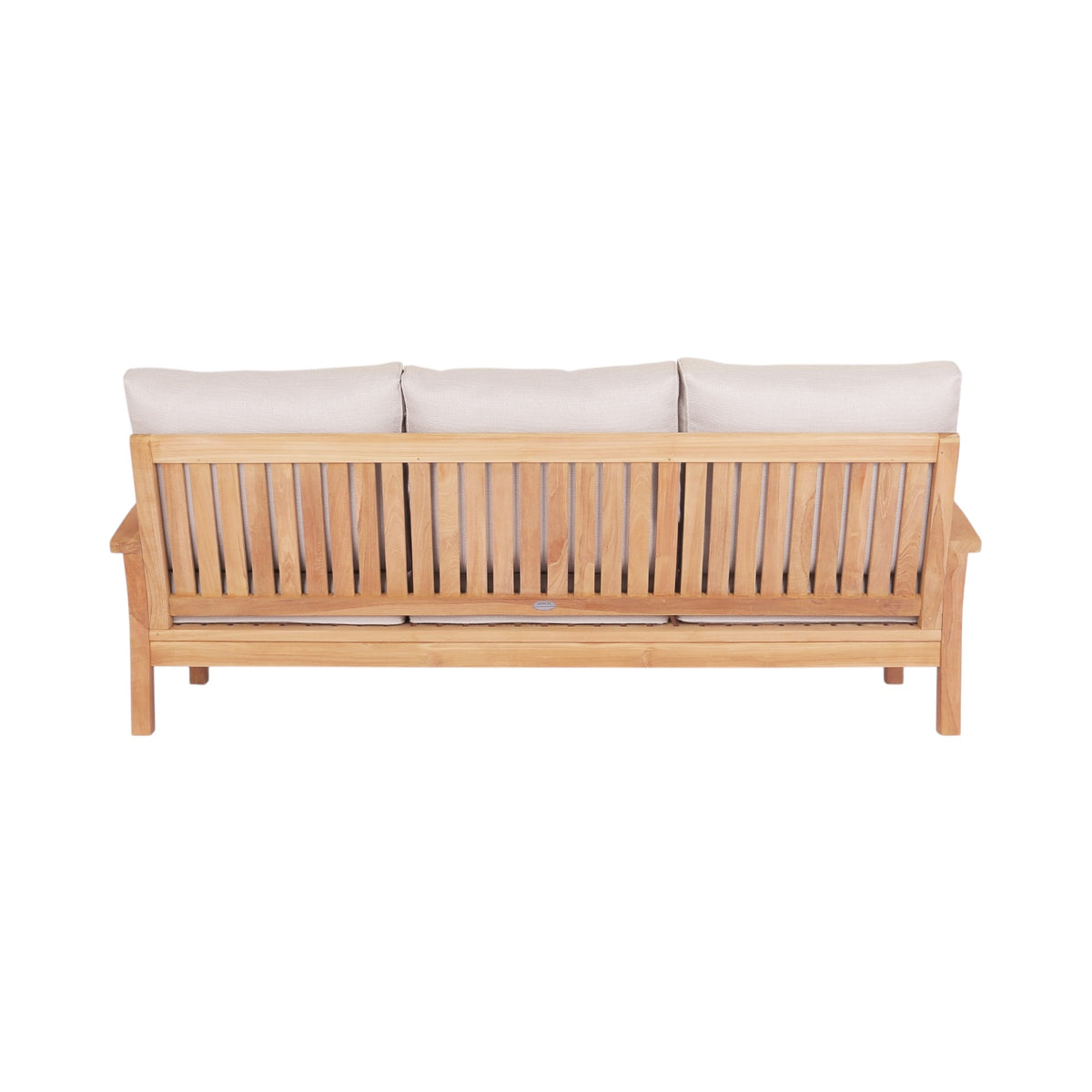 Lanai 3 Seater Outdoor Lounge - Teak / Wheat
