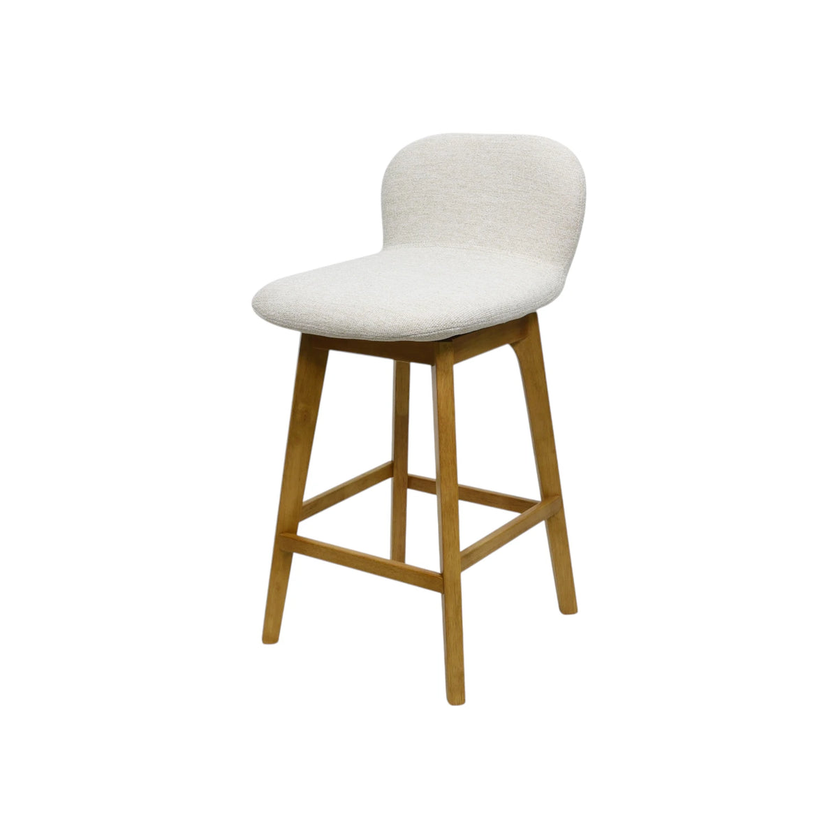 Luma Barstool - Cameilia Ivory / Natural Leg