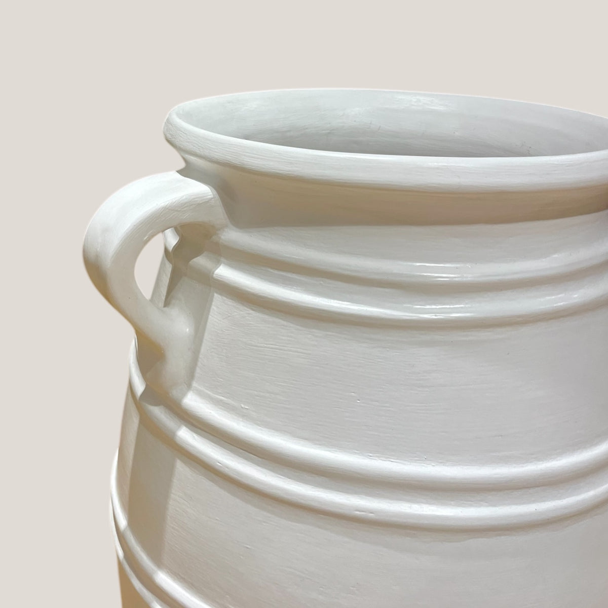White Mediterranean Pot - 80cm