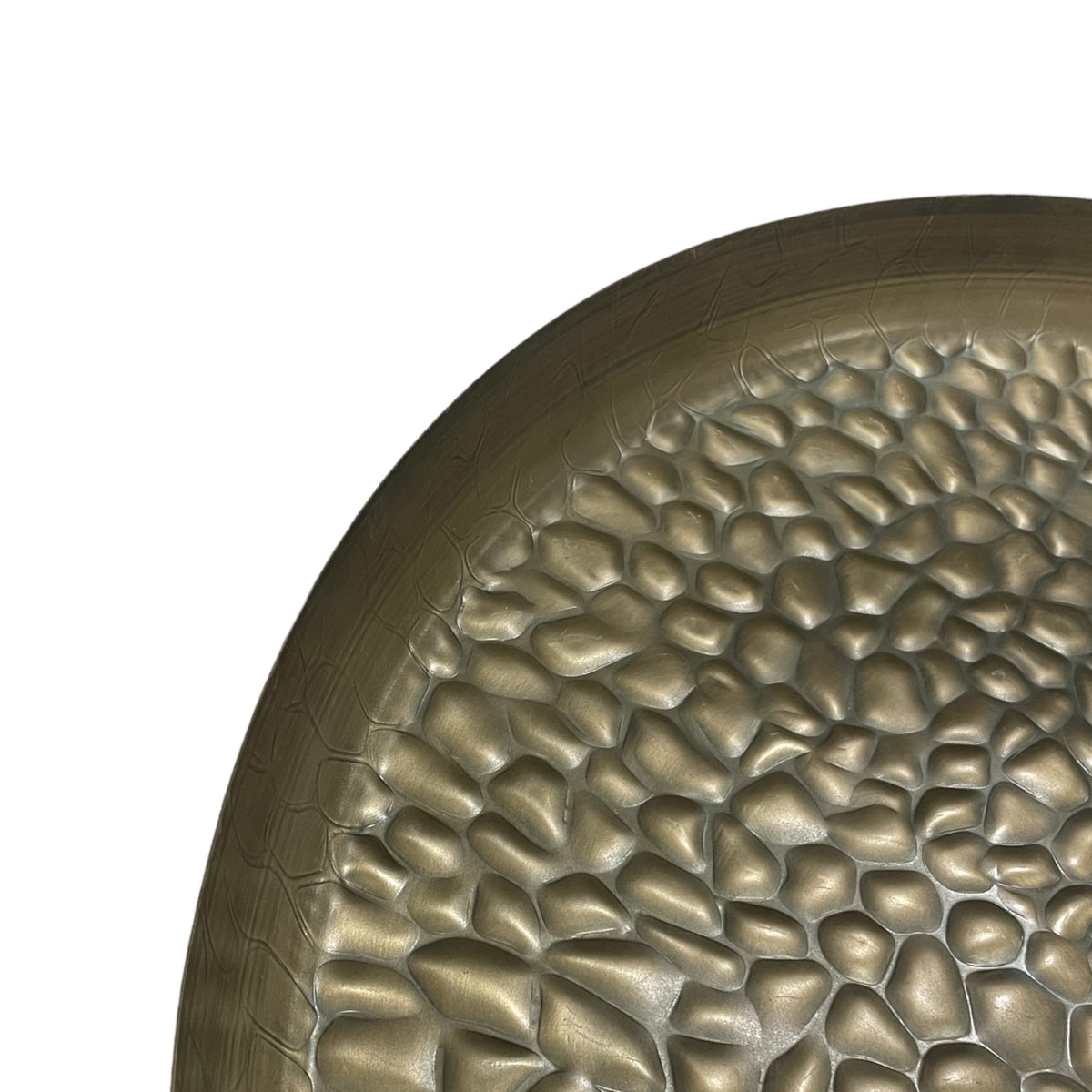 Mezi Embossed Tray - Antique Brass