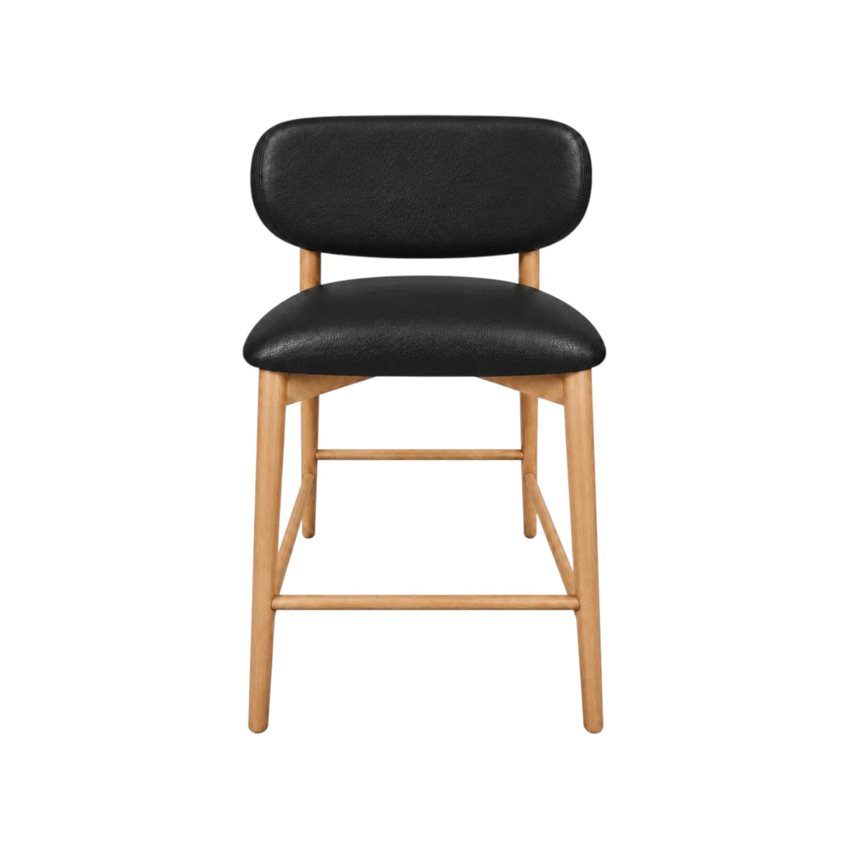 Montana Barstool - Oslo Black Leather / Natural Leg