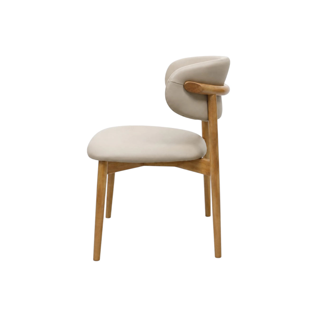 Montana Dining Chair - Oslo Creta Leather / Natural Leg