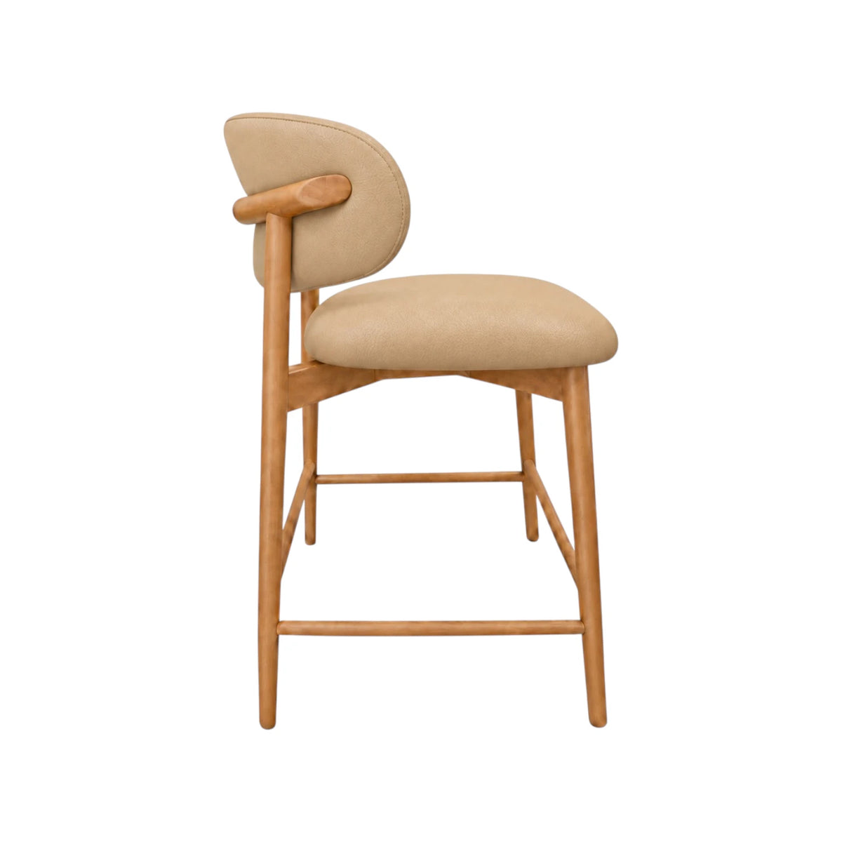 Montana Dining Chair - Oslo Pebble Leather / Natural Leg