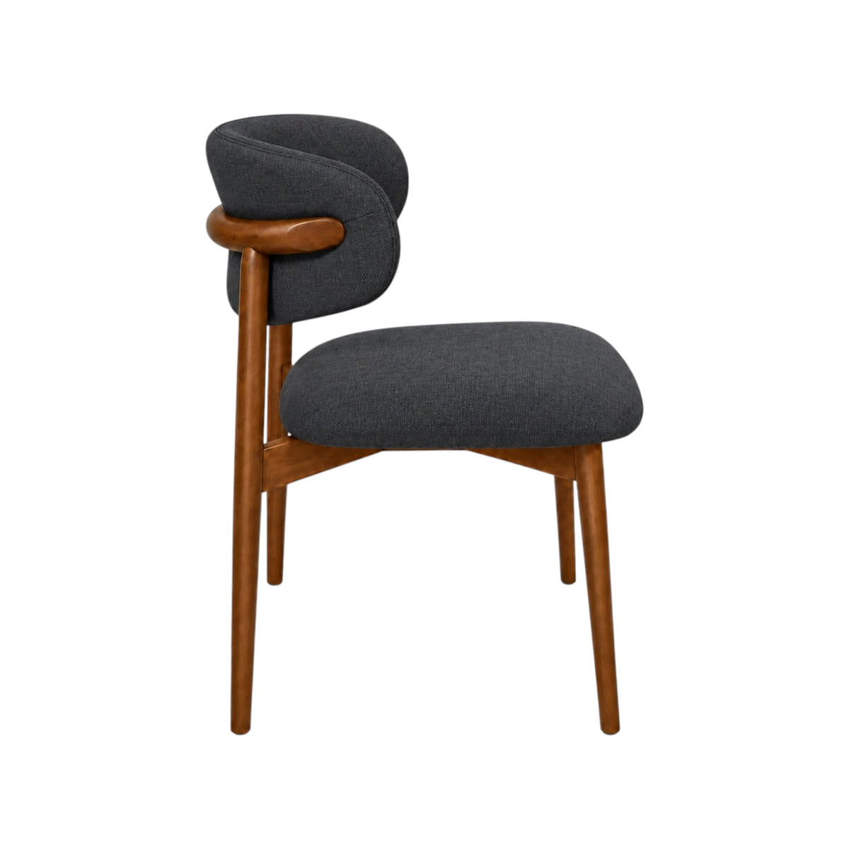 Montana Dining Chair - Charcoal / Honey Leg