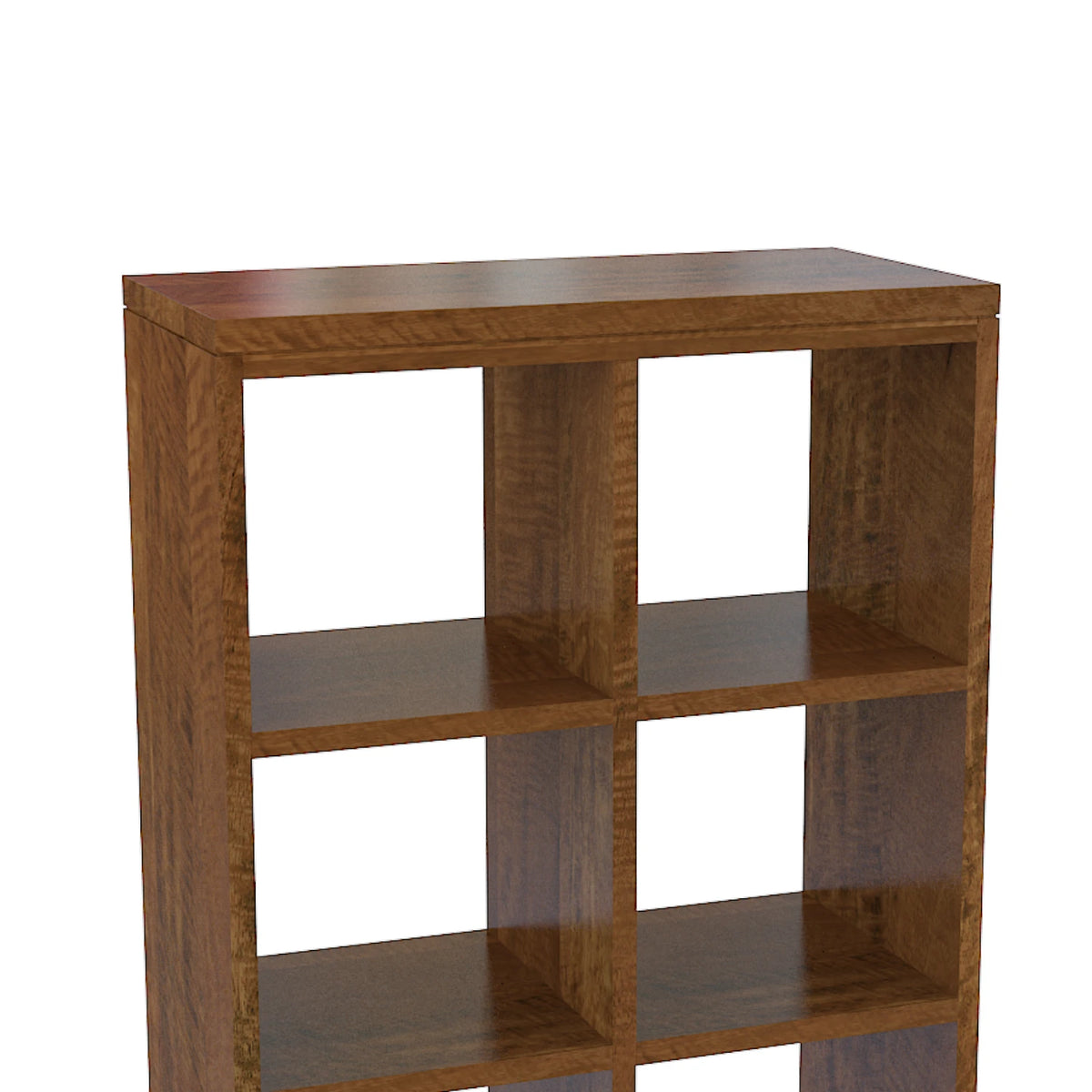 New York 6 Cube Tall Display Bookcase - Mango Wood