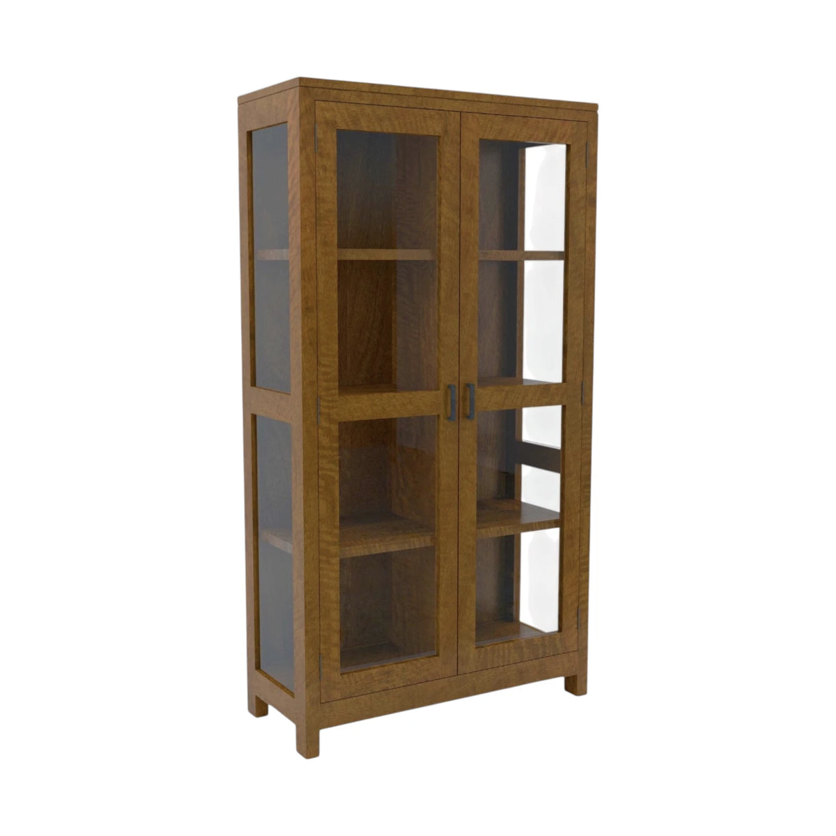 New York Cabinet with 2 Glass Doors - Mango Wood
