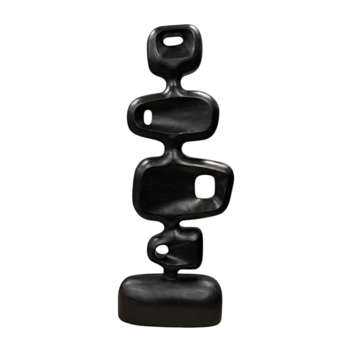 Oddity Black Carving on Stand