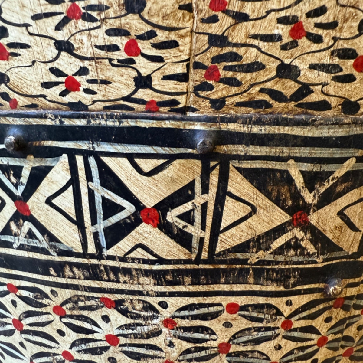 White Tall Painted Iron Urn - Extra Large