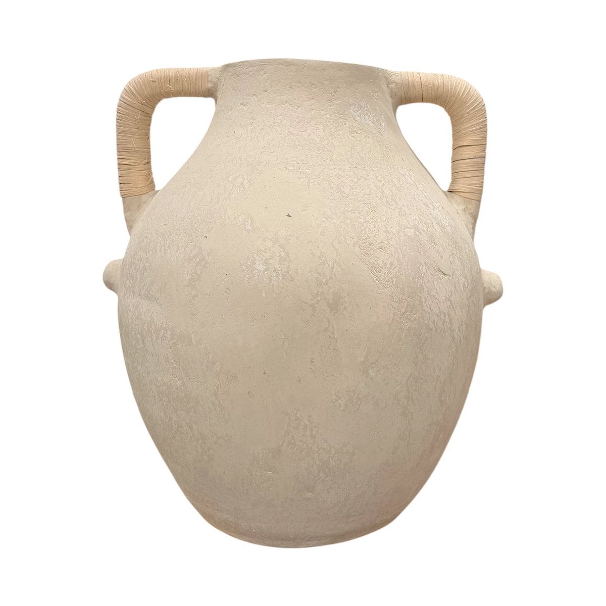 Roma Rattan Handle Paper Mache Vase