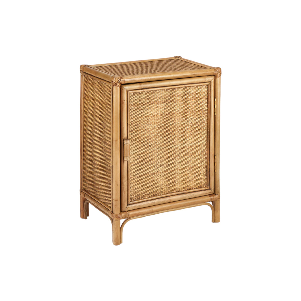 Raffles Rattan Right Bedside Table - Natural