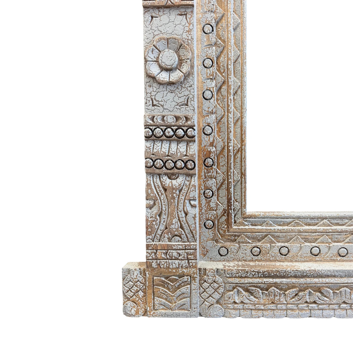 INDIAN CARVED MIRROR 90x118