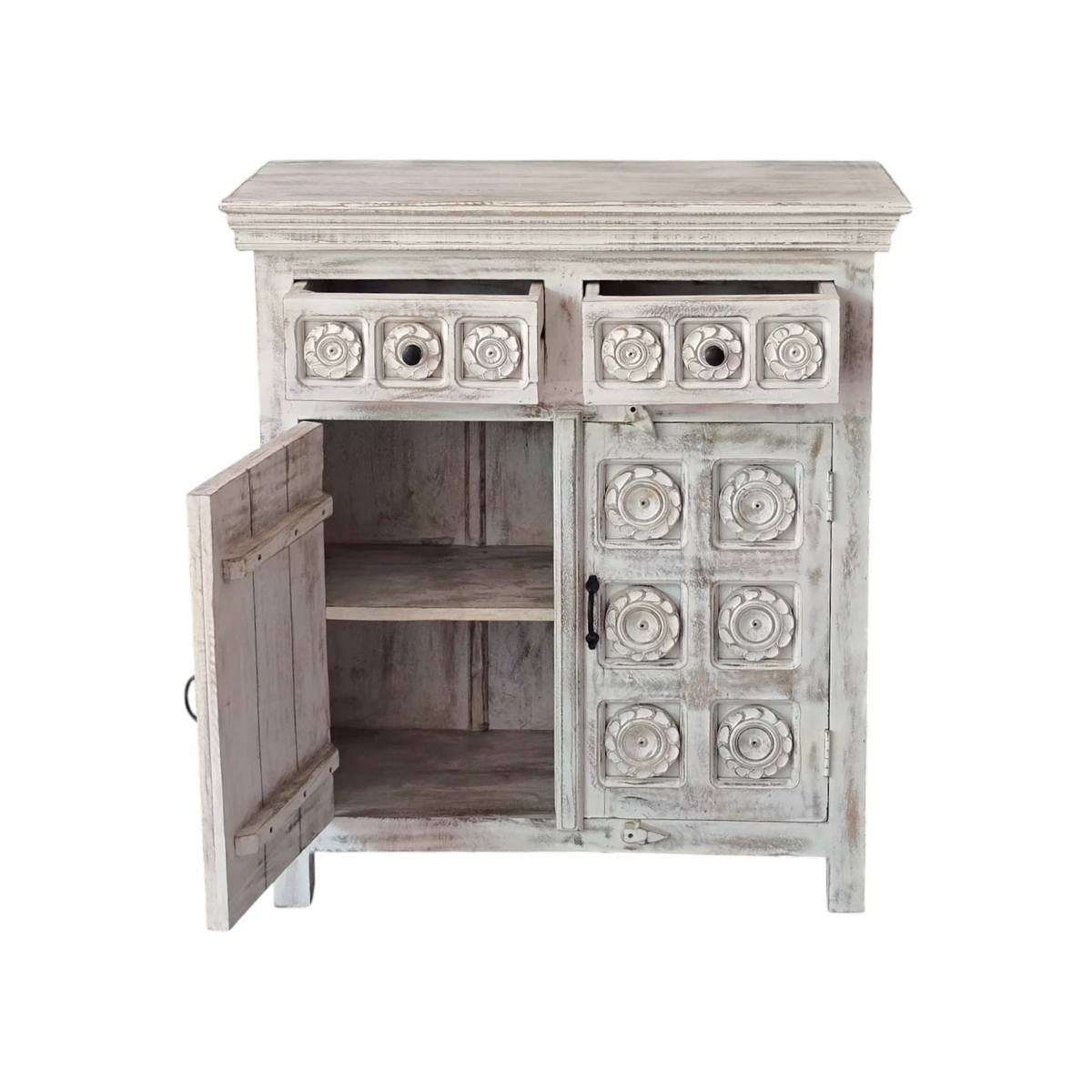 Medallion Carved Small Buffet