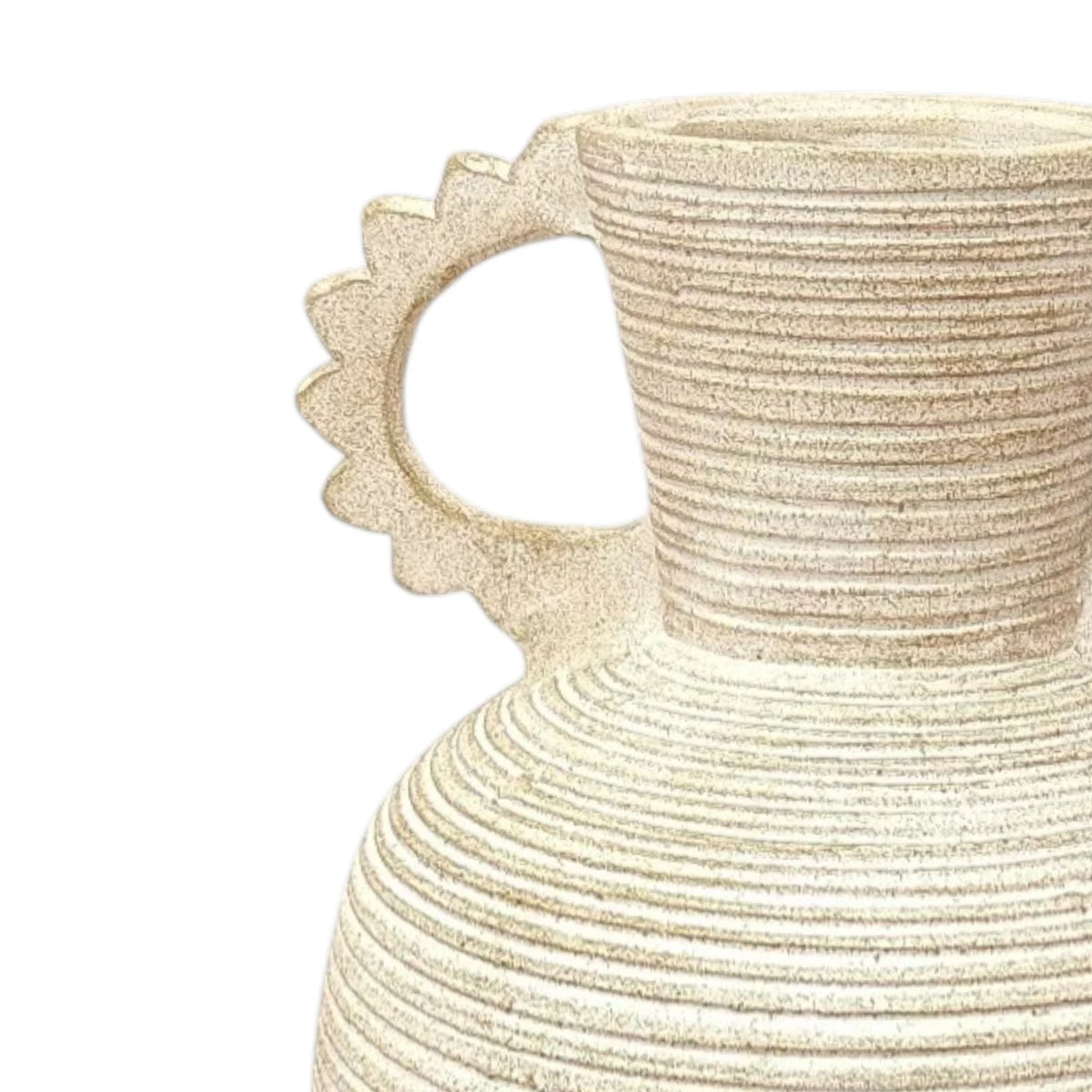 Trinity Terracotta Antique Pot - White