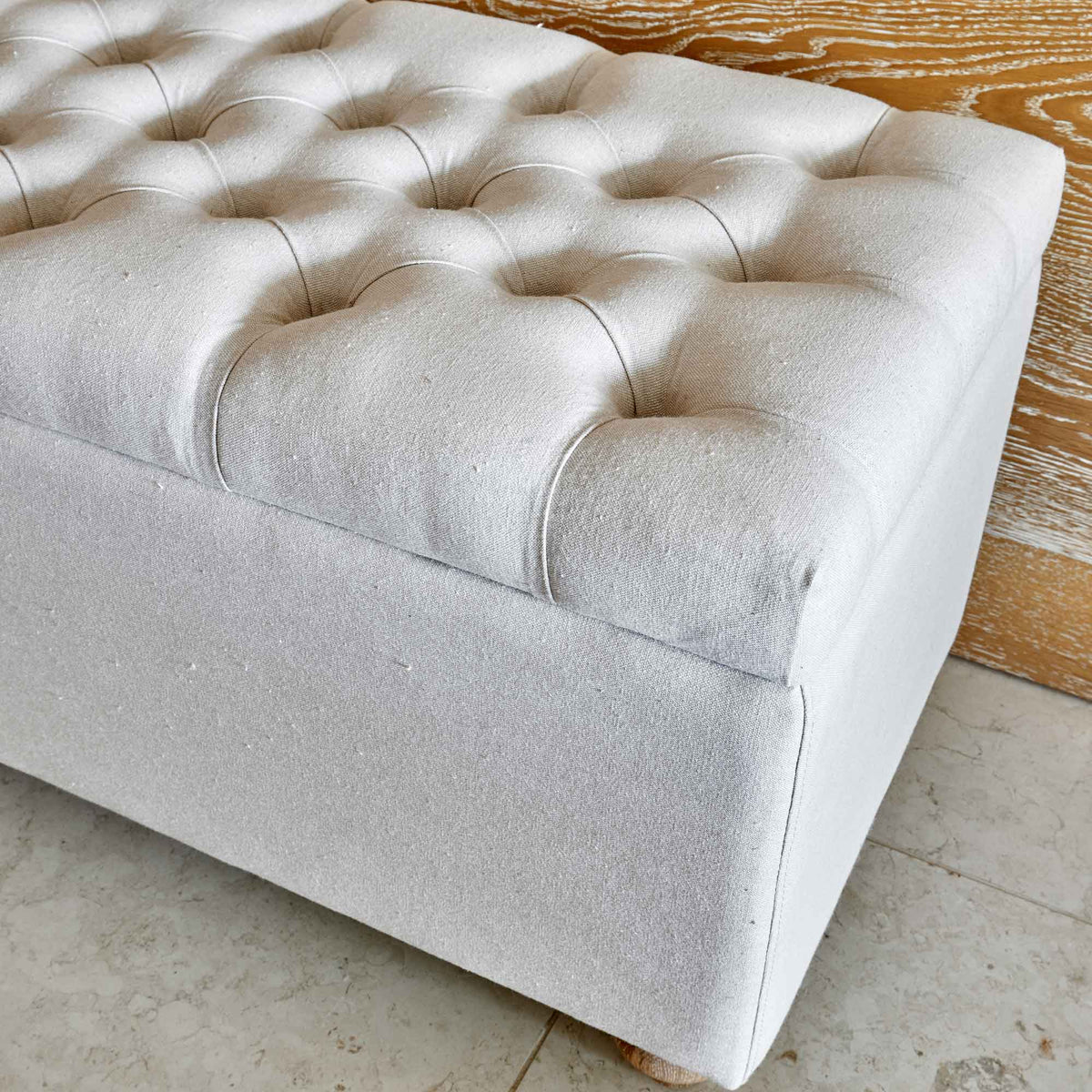 Valentina Storage Bench - Linen