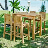 120 Bar + bar stools with back
