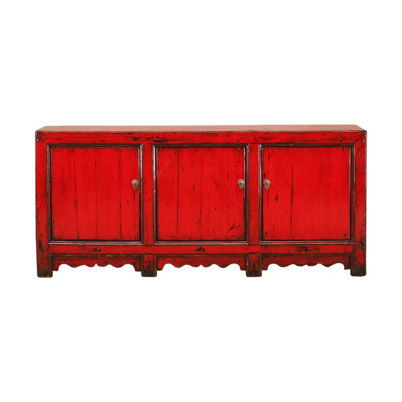 2022-078-O Antique Chinese wooden cabinet with doors