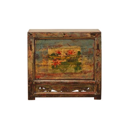 2022-144-O Antique Chinese wooden cabinet with door