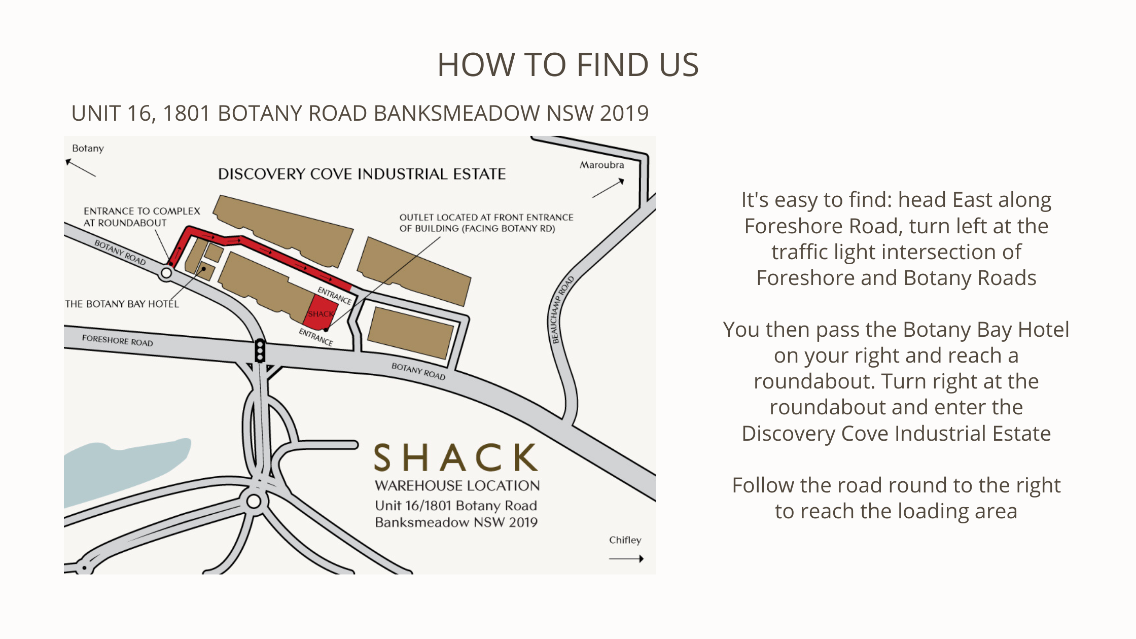 warehouse how to find us