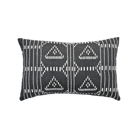 Cotton Cushion AA-MON-B35 Monterray Black & White Stitch