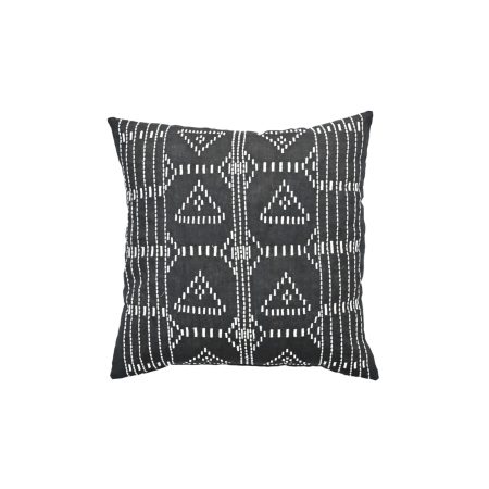 Cotton Cushion AA-MON-B55 Monterray Black & White Stitch