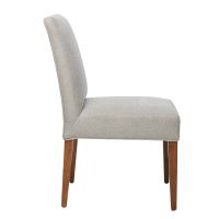 Shack Arizona Upholstered Dining Chair Shell Honey Leg - side