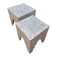 Azure Capiz Square Nesting Side Tables IMG1