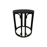 BLACK RAFFLES ROUND SIDE TABLE IMG1