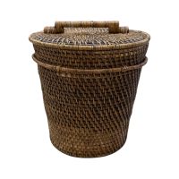 Bahama Rattan Basket With Lid IMG1