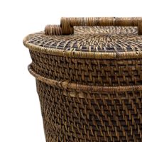 Bahama Rattan Basket With Lid IMG2