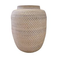 Bahama Rattan Urn White IMG2