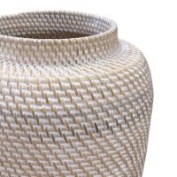 Bahama Rattan Urn White IMG4