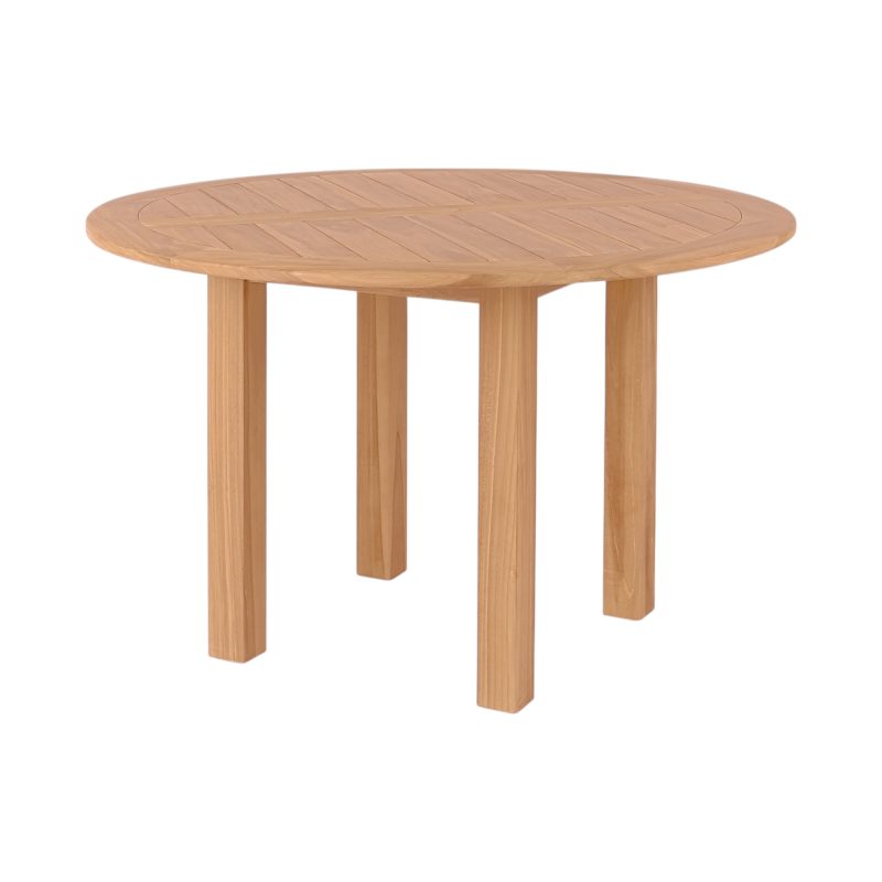 Balmoral Round Outdoor Teak Table 120cm IMG2