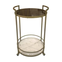Bar Cart Baccarata Round - Brass IMG1
