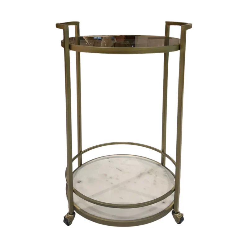 Bar Cart Baccarata Round - Brass IMG2