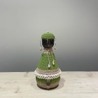 Beaded doll green Front