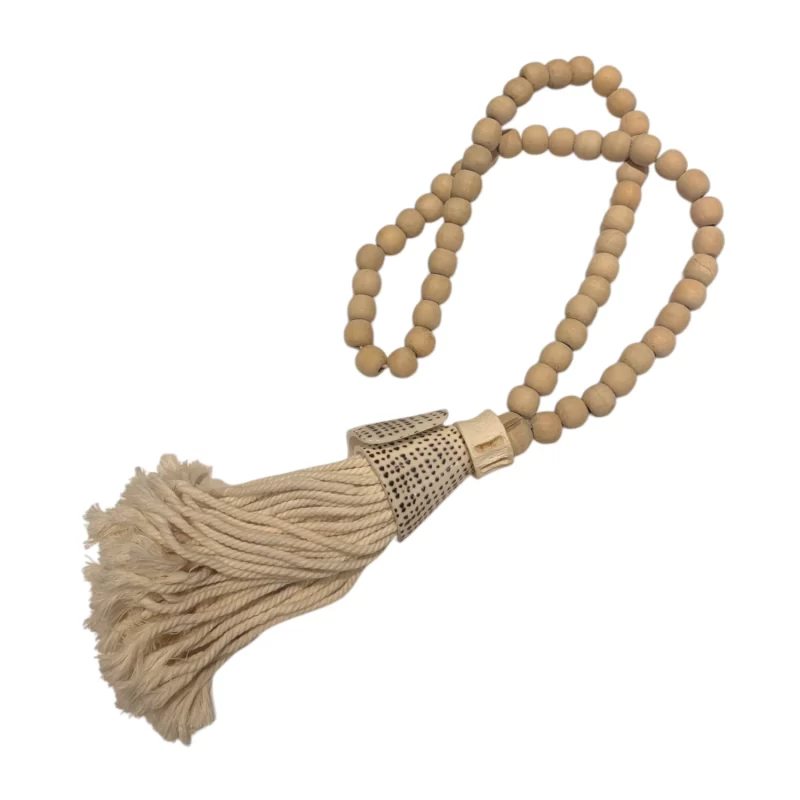 Beads With Shell Tassel Natural IMG1
