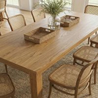 Bellagio Natural Chair + Bellagio Natural Fix Table JS AI1