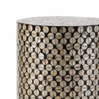 Black Disc Capiz Side Table IMG2
